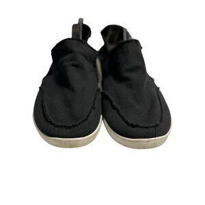 Vionic Beach Malibu Canvas Slip On Shoe Black  7.5